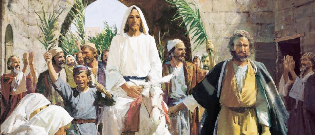 Entrada de Jesús en Jerusalem en un borrico