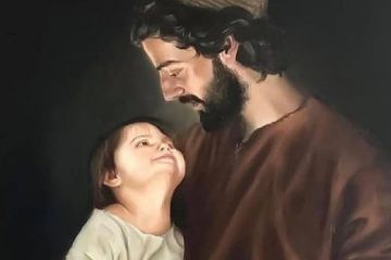 San José con Jesús en brazos